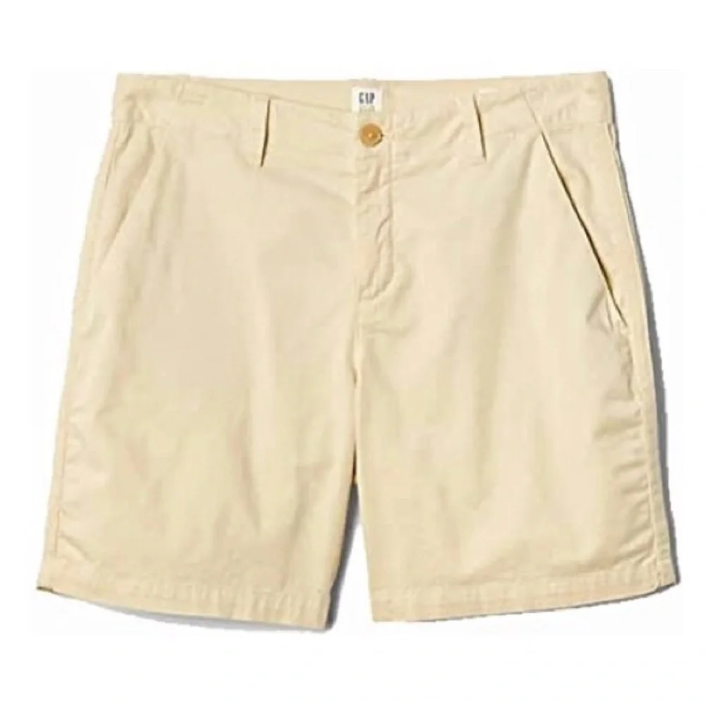 NWT, GAP Girlfriend Khaki Shorts High Rise 5" Inseam, Sz 12 - Picture 2 of 14